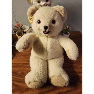 Vintage 1986 Snuggle Plush Teddy Bear With Tag, Russ Berrie 16" EUC